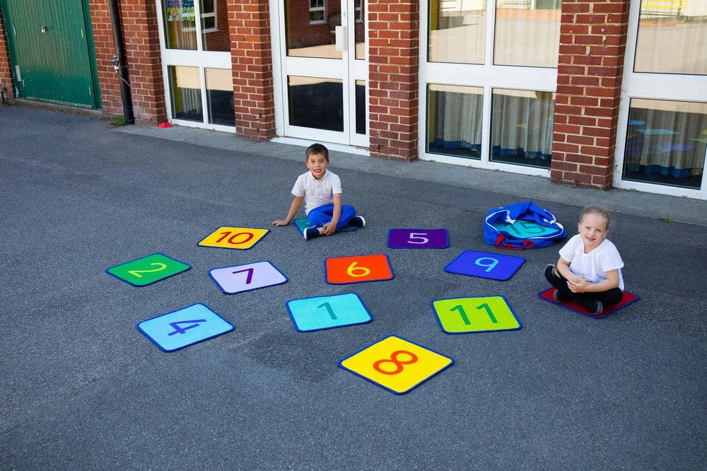 1-24 Numbers Mini Indoor/Outdoor Mats with holdall