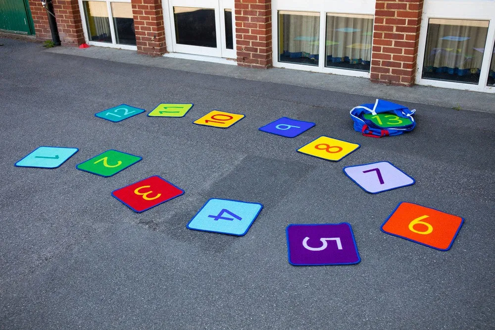 1-24 Numbers Mini Indoor/Outdoor Mats with holdall