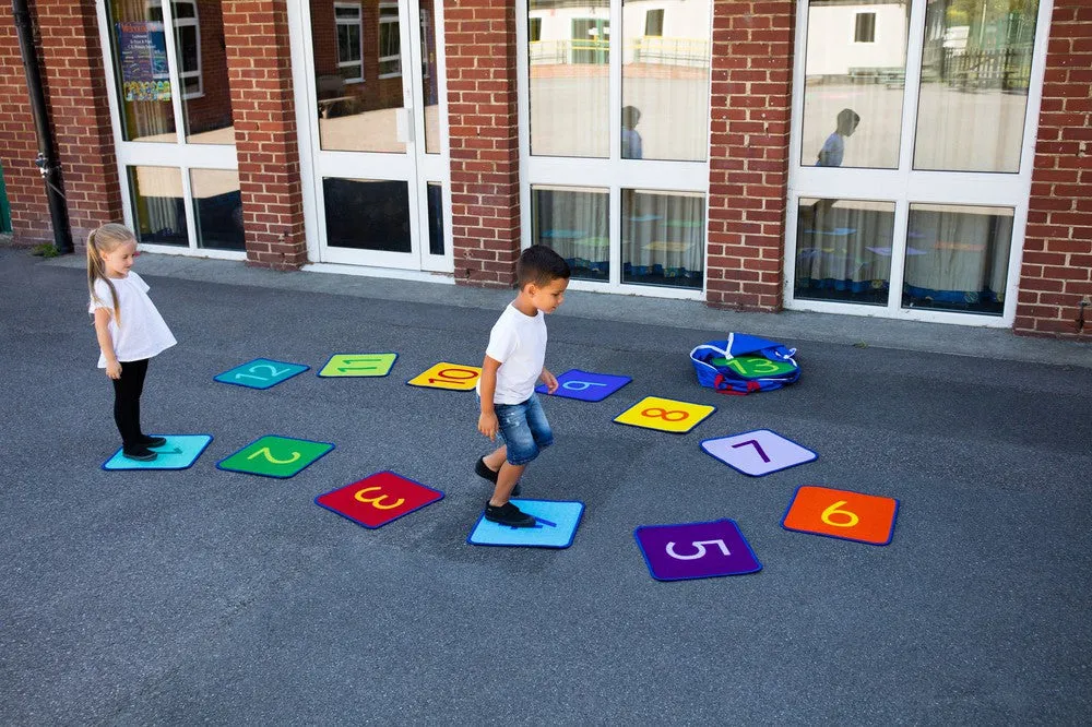 1-24 Numbers Mini Indoor/Outdoor Mats with holdall