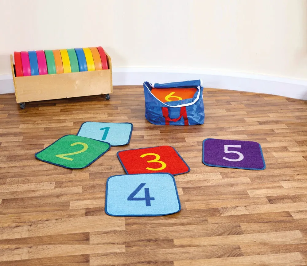 1-24 Numbers Mini Indoor/Outdoor Mats with holdall