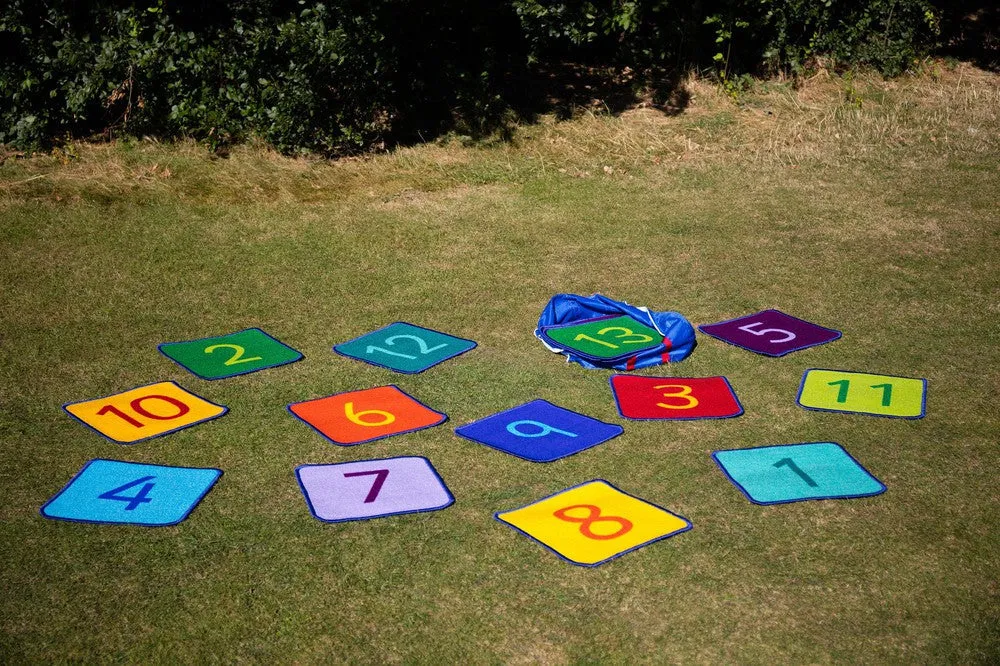 1-24 Numbers Mini Indoor/Outdoor Mats with holdall