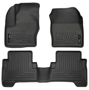 2013-2014 Ford C Max, 2013-2015 Escape Front & 2nd Seat Floor Liners - Black