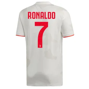 adidas Men's Juventus 19/20 Ronaldo Away Jersey Raw White/Red Orange