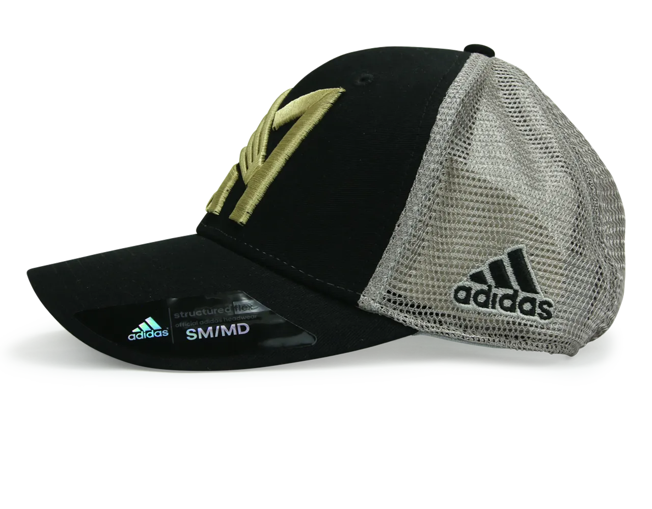 adidas Men's LAFC Mesh Back Structured Flex Cap Black
