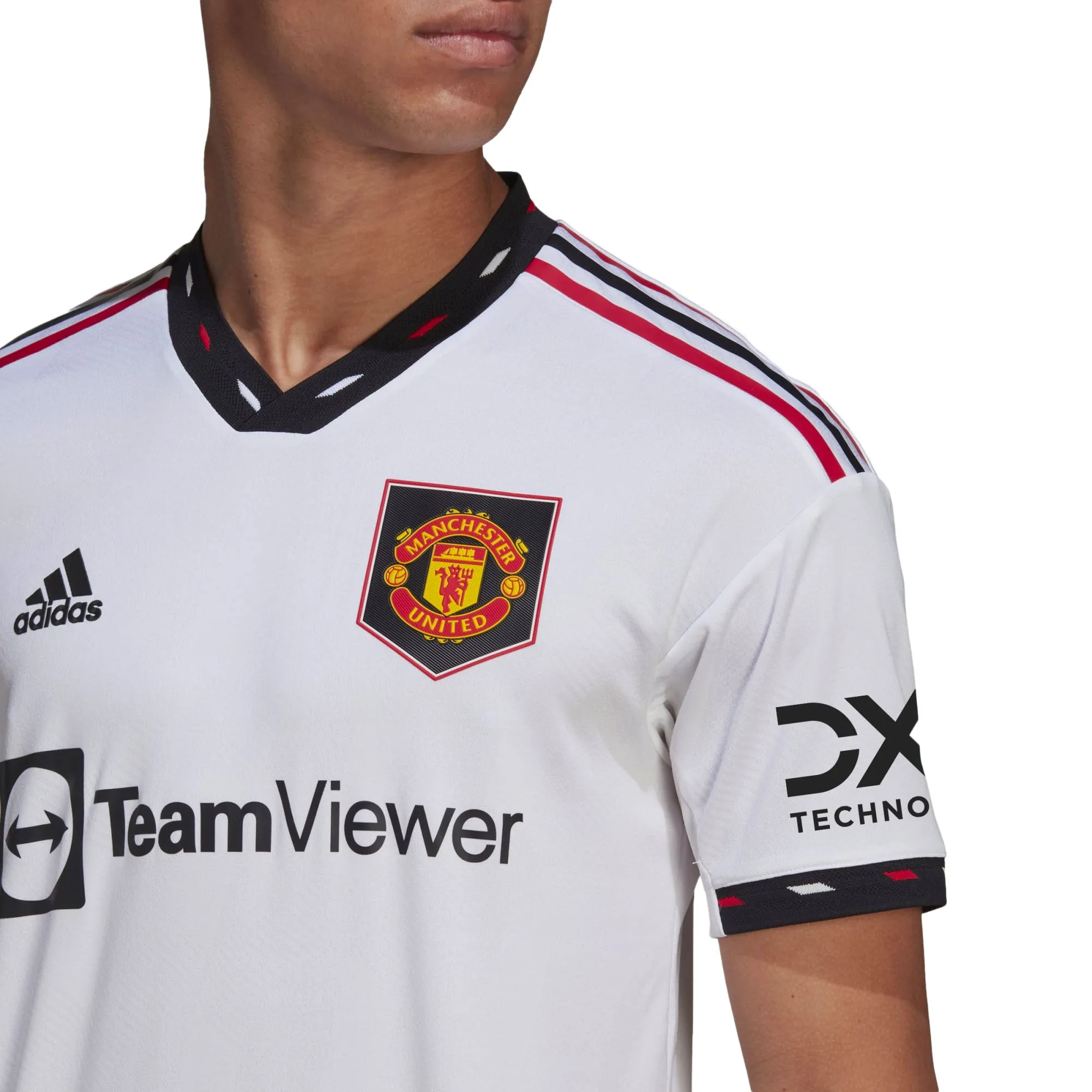 adidas Men's Manchester United 2022/23 Authentic Away Jersey White