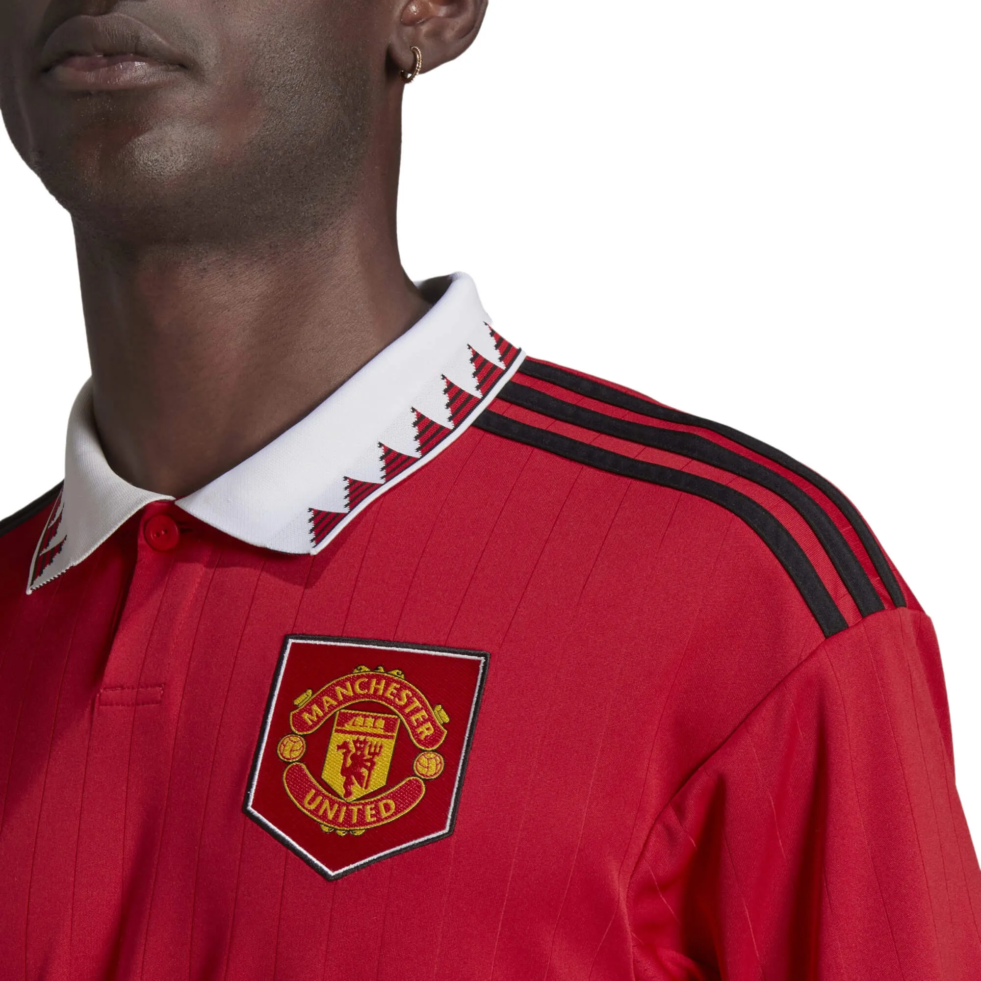 adidas Men's Manchester United 2022/23 Home Jersey Red/White/Black