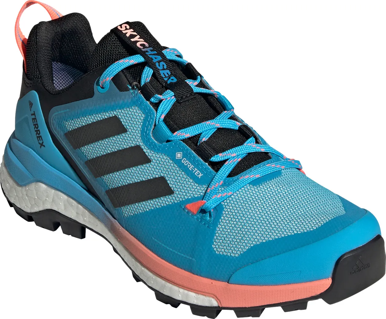 Adidas Women&#x27;s Terrex Skychaser GORE-TEX 2.0 Hiking Shoes Sky Rush/Grey Six/Acid Red | Buy Adidas Women&#x27;s Terrex Skychaser GORE-TEX 2.0 Hiking Shoes Sky Rush/Grey Six/Acid Red here | Outnorth