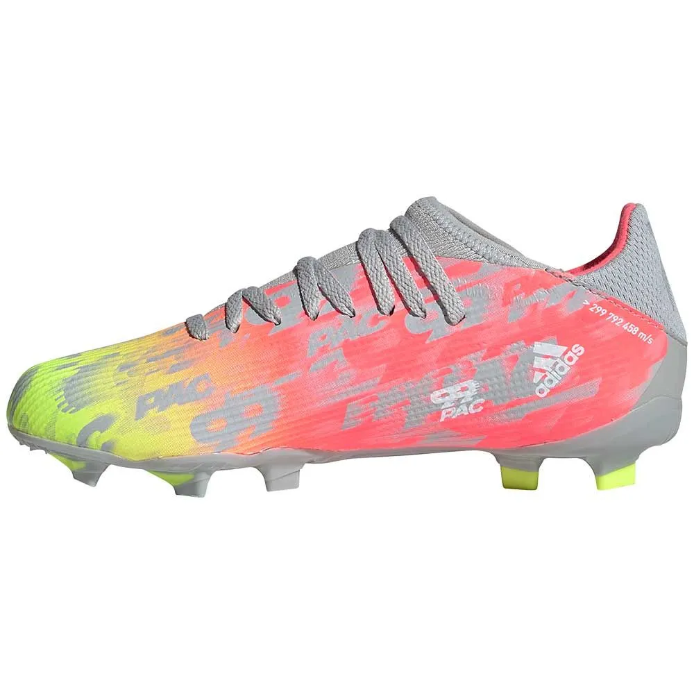 adidas X Speedflow.3 FG Junior Firm Ground Soccer Cleat - Onix/White/SolarYellow