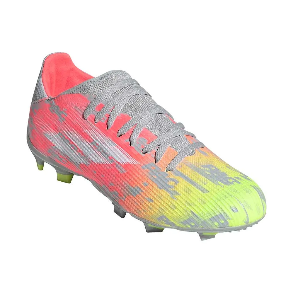 adidas X Speedflow.3 FG Junior Firm Ground Soccer Cleat - Onix/White/SolarYellow