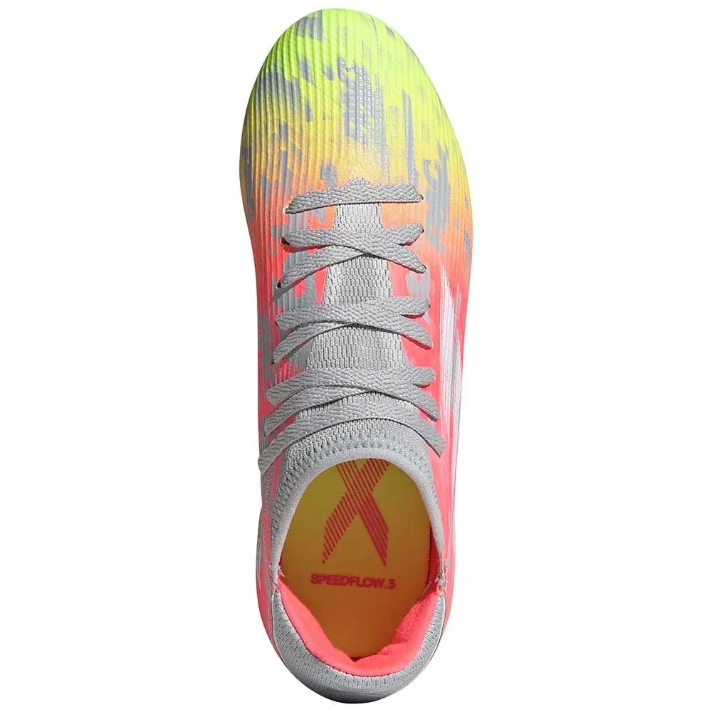 adidas X Speedflow.3 FG Junior Firm Ground Soccer Cleat - Onix/White/SolarYellow
