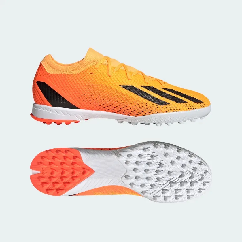 adidas X Speedportal.3 TF Artificial Turf Soccer Cleats - Solar Gold / Core Black / Team Solar Orange