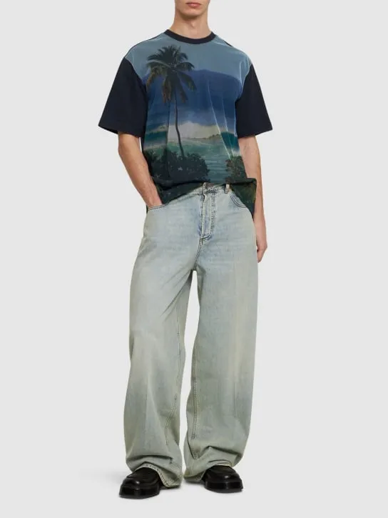 After Pray   Printed mesh layer t-shirt 