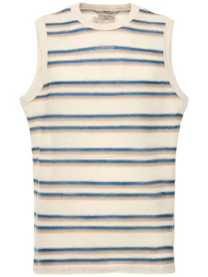 After Pray   Sleeveless mesh knit t-shirt 