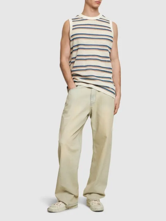 After Pray   Sleeveless mesh knit t-shirt 