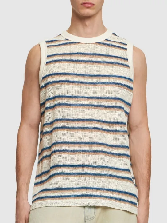 After Pray   Sleeveless mesh knit t-shirt 