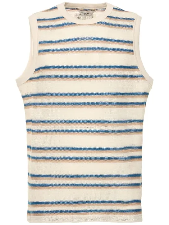 After Pray   Sleeveless mesh knit t-shirt 
