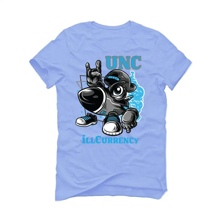 Air Jordan 13 “Black UNC” Carolina Blue T-Shirt (ROCKET MAN)