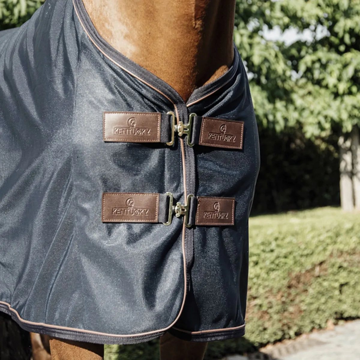 ANTI FLY RUG IN MESH NAVY
