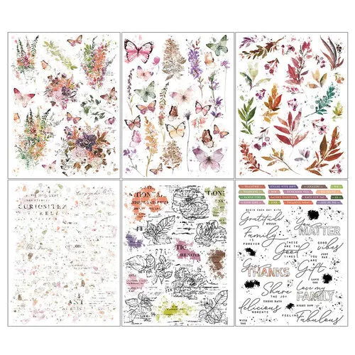 ARToptions Plum Grove Collection - 6 x 8 Rub-On Transfers