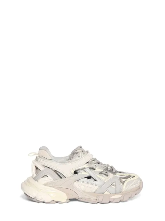 Balenciaga   Track.2 mesh &amp; nylon lace-up sneakers 