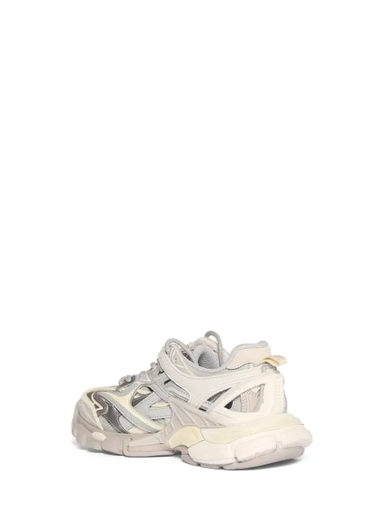 Balenciaga   Track.2 mesh &amp; nylon lace-up sneakers 