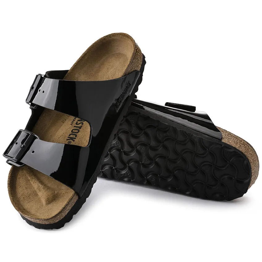 'Birkenstock' Women's Arizona Birko-Flor® Sandal - Black Patent