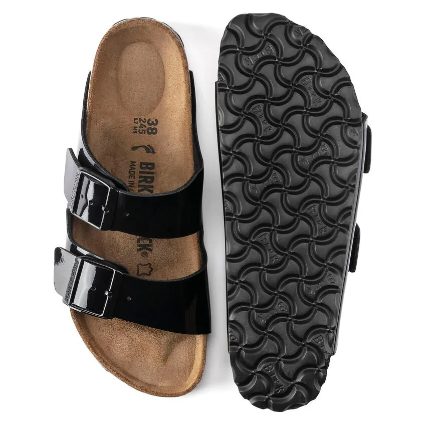 'Birkenstock' Women's Arizona Birko-Flor® Sandal - Black Patent
