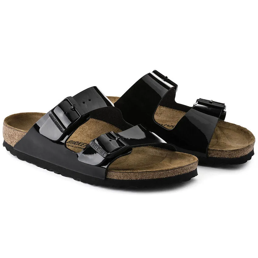'Birkenstock' Women's Arizona Birko-Flor® Sandal - Black Patent