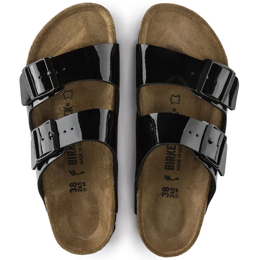 'Birkenstock' Women's Arizona Birko-Flor® Sandal - Black Patent