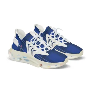 Blue Plaid Print Men's Shoes, Best Comfy Men's Mesh Sports Sneakers Shoes (US Size: 5-12)