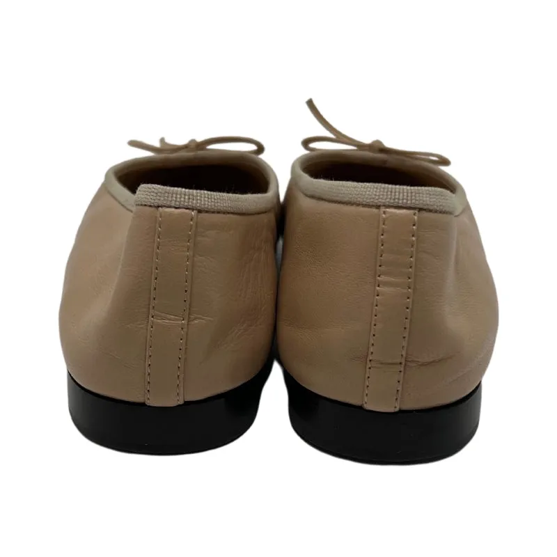 Chanel Lambskin Cap Top Ballerina Flats