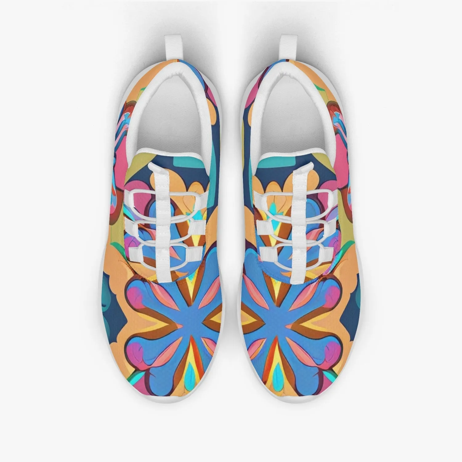 Chaussures de sport pour femme "Motif floral bleu" (631)