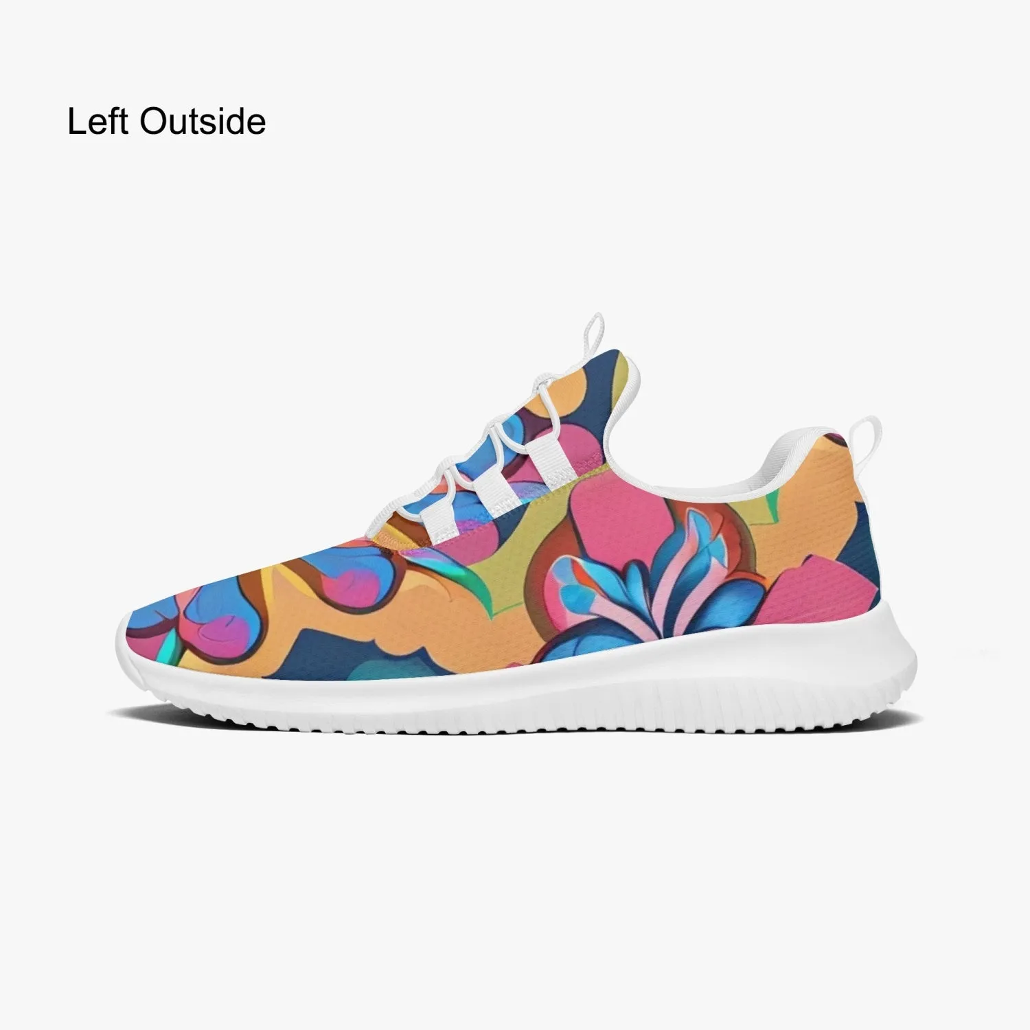 Chaussures de sport pour femme "Motif floral bleu" (631)