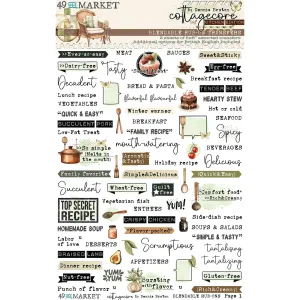 Cottagecore - Rub-On Transfer Set - 6 x 8 Kitchen Edition