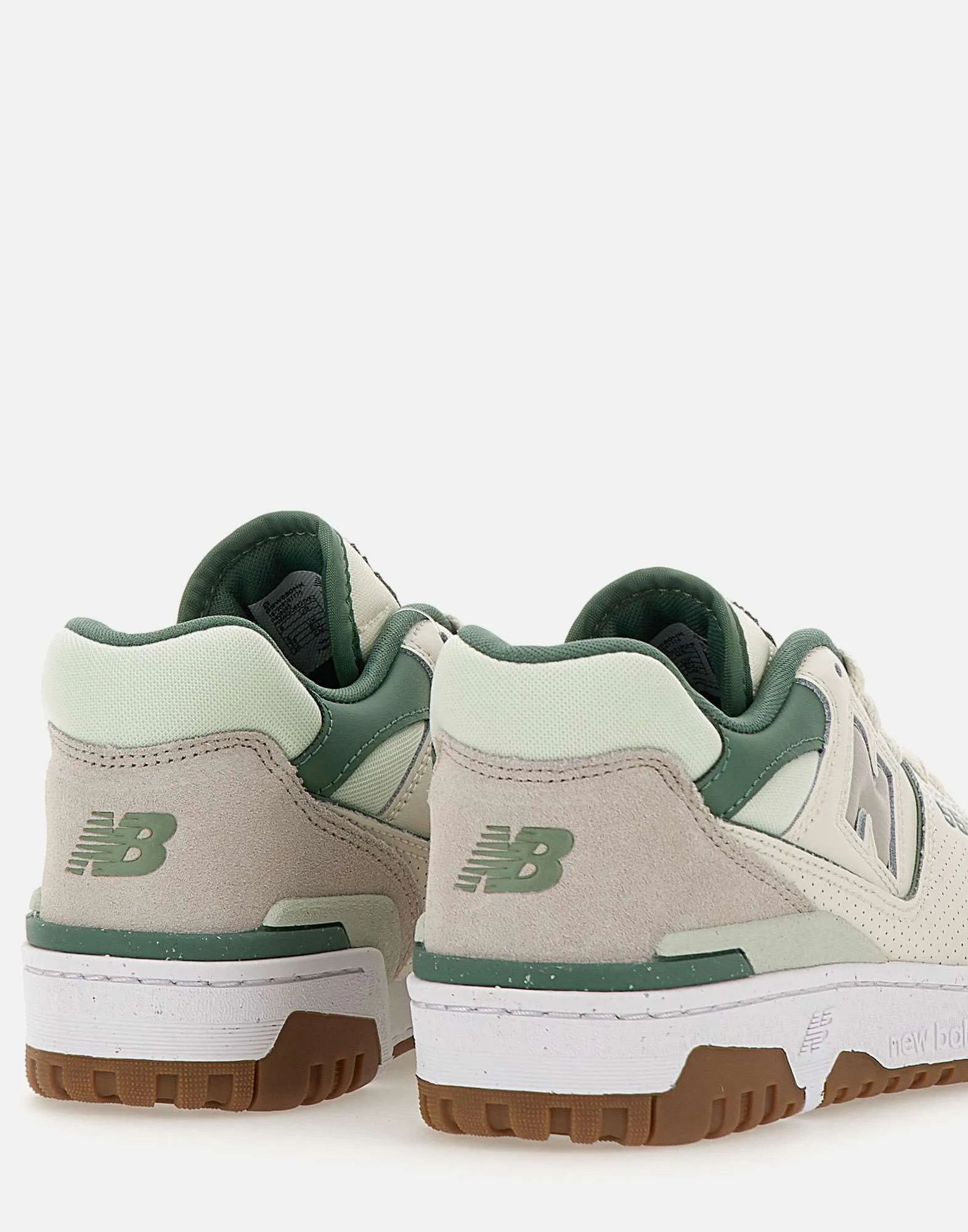 Cream and Green Sneakers
