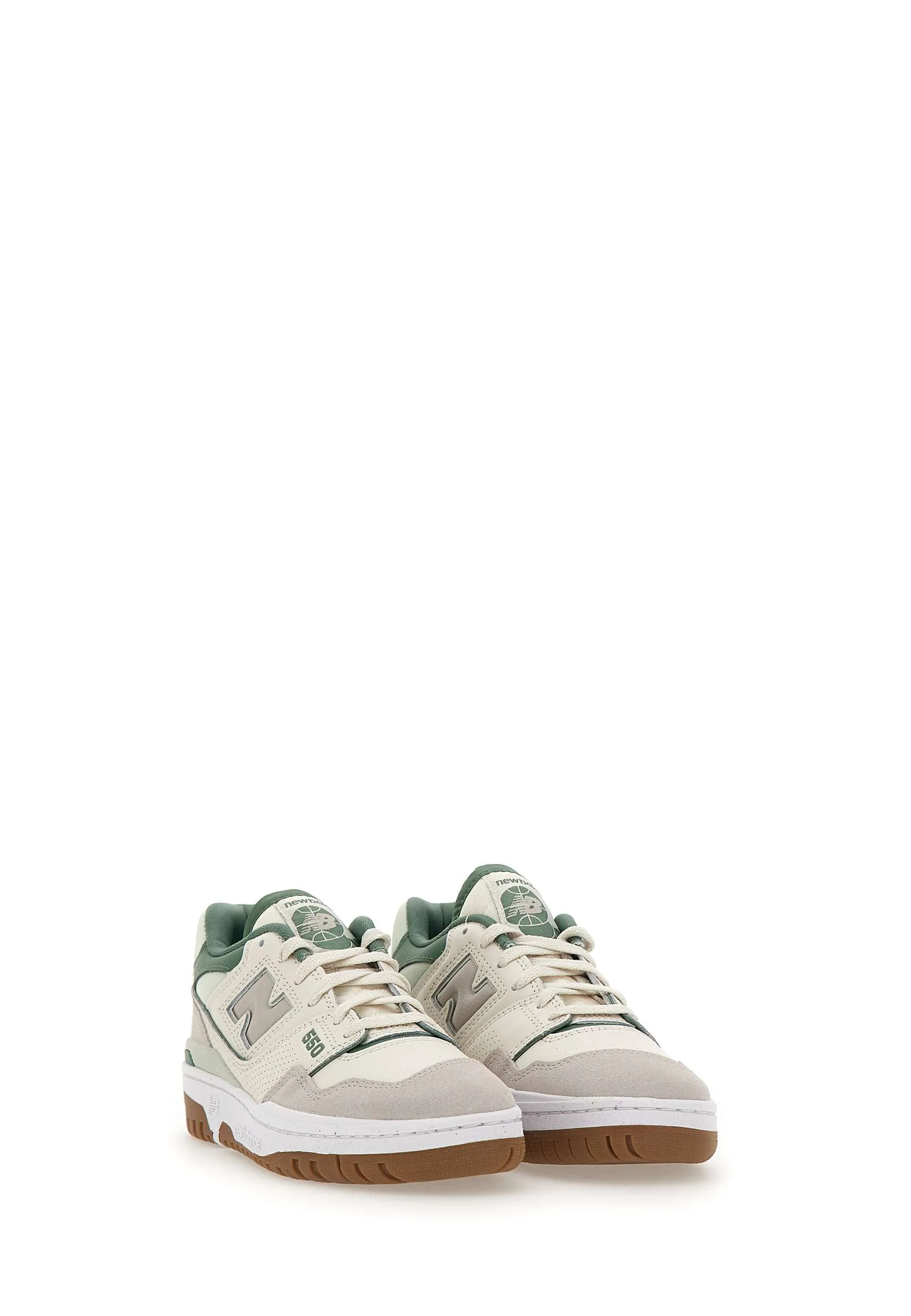 Cream and Green Sneakers