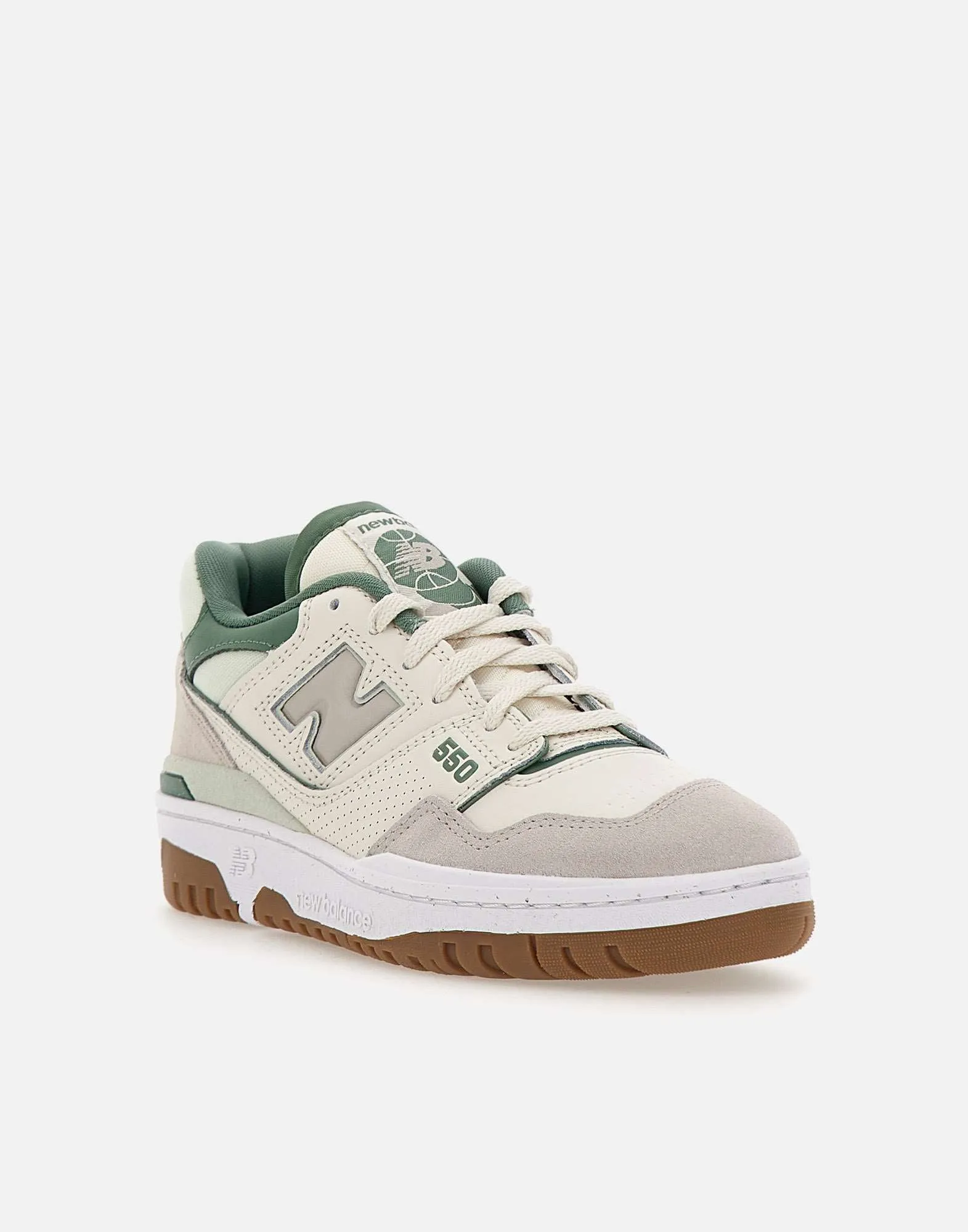 Cream and Green Sneakers
