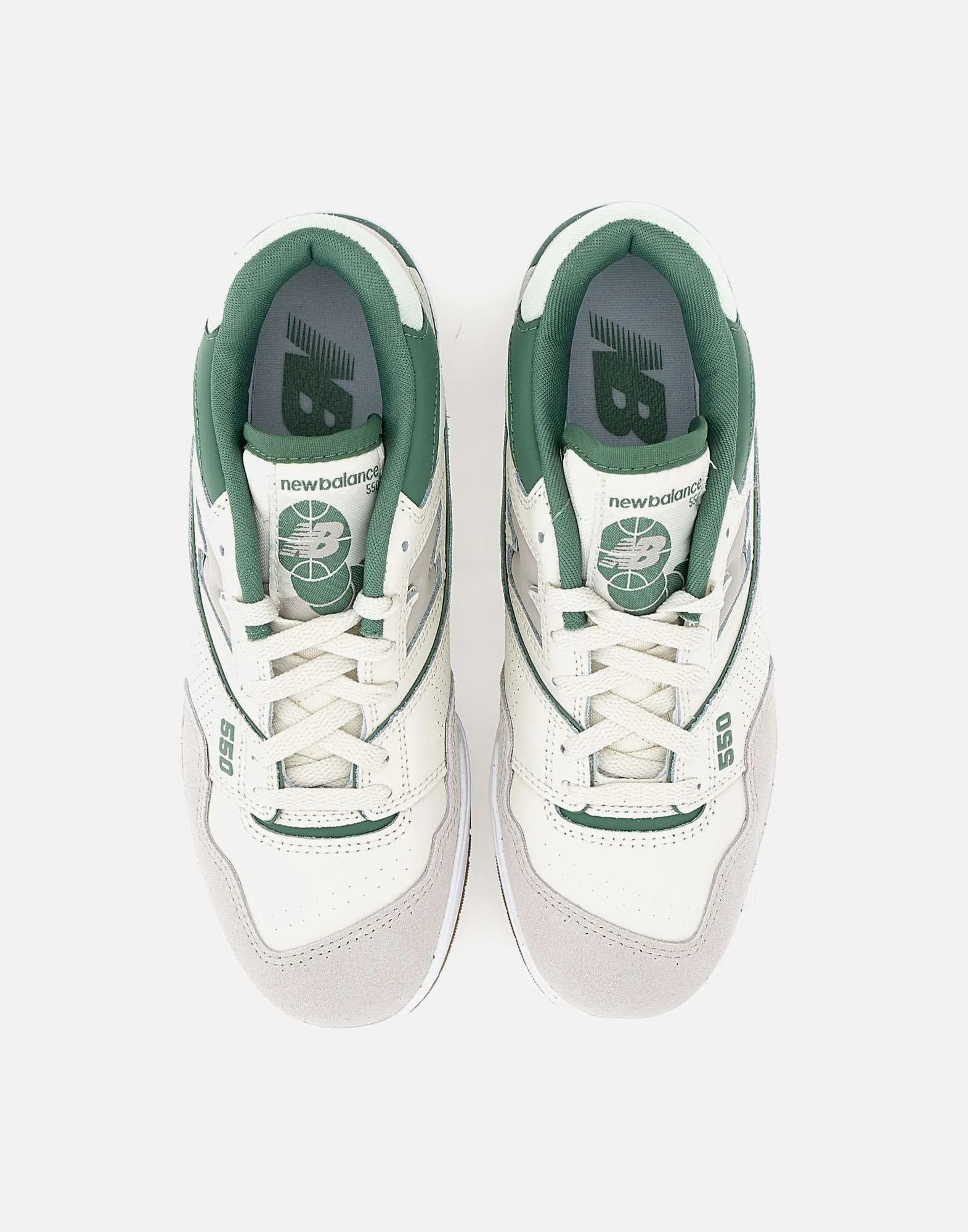 Cream and Green Sneakers