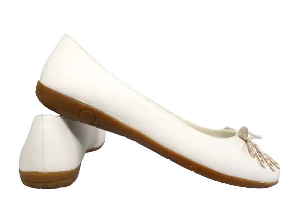 Damen Slipper Ballerina Loafer Mokassins Slip On Flats Freizeit White # 139522