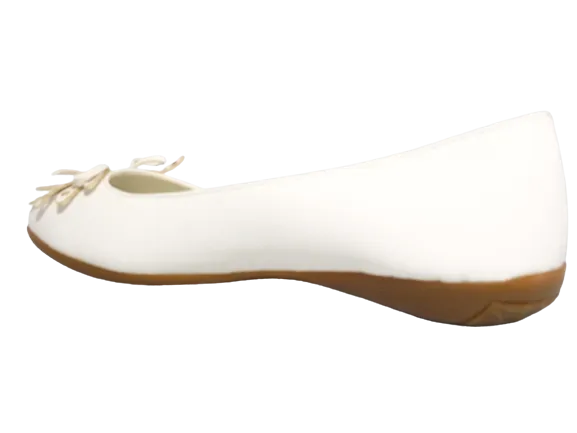 Damen Slipper Ballerina Loafer Mokassins Slip On Flats Freizeit White # 139522