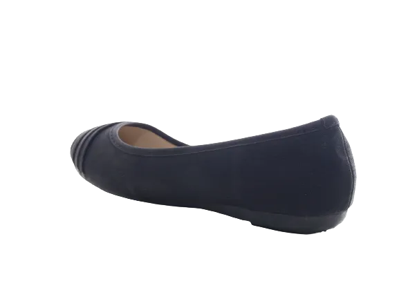 Damen Slipper Halbschuhe Ballerina Loafer Mokassins Slip On Flats Freizeit Black # 5400