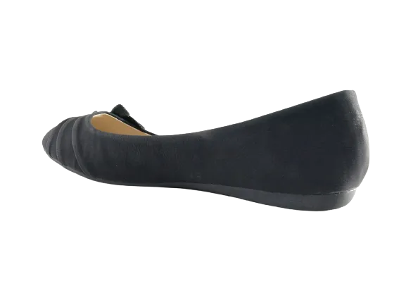 Damen Slipper Halbschuhe Ballerina Loafer Mokassins Slip On Flats Freizeit Black # 5739