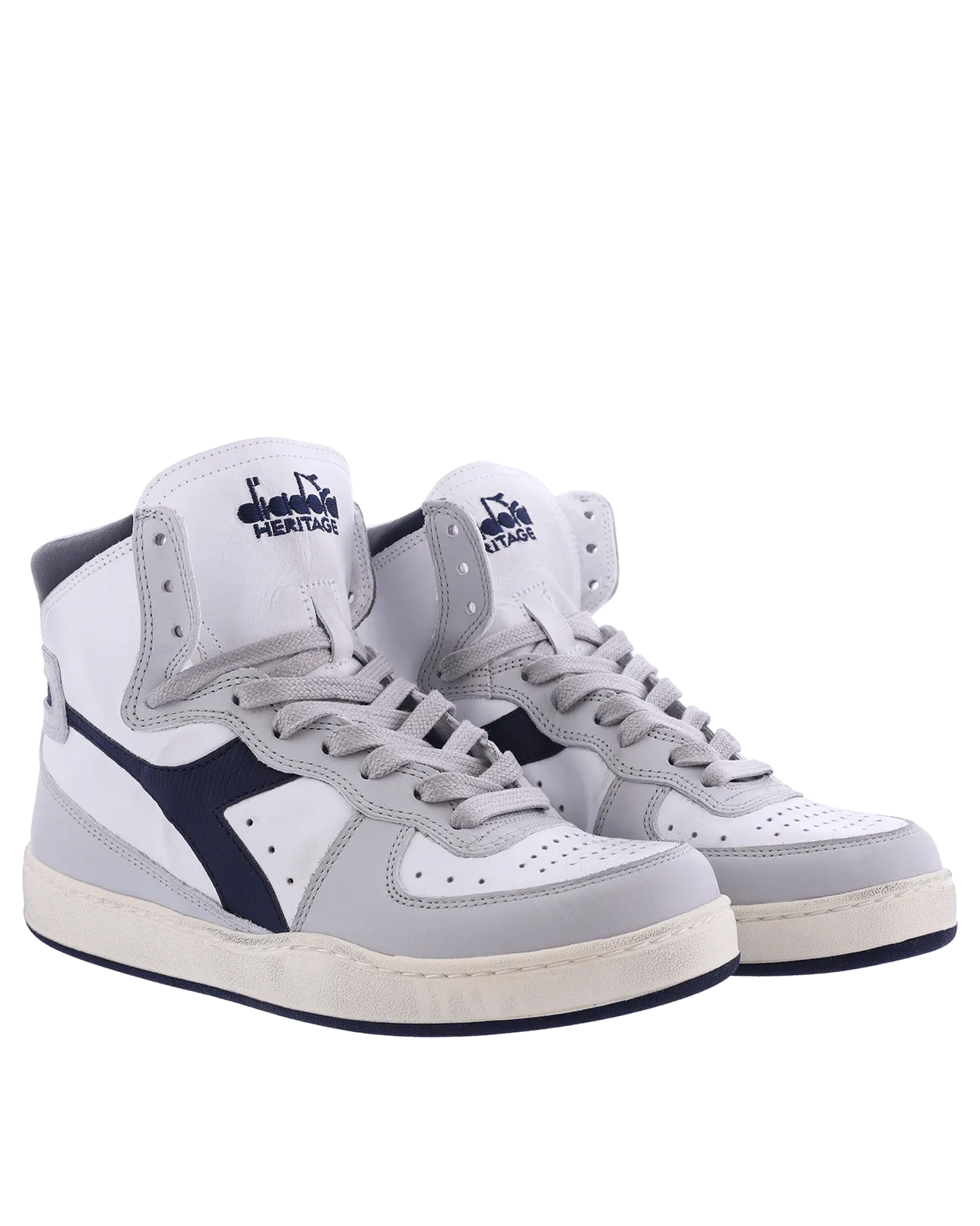 Dames Mi Basket Used Wit/Grijs