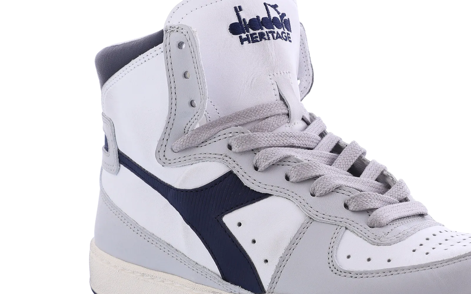 Dames Mi Basket Used Wit/Grijs