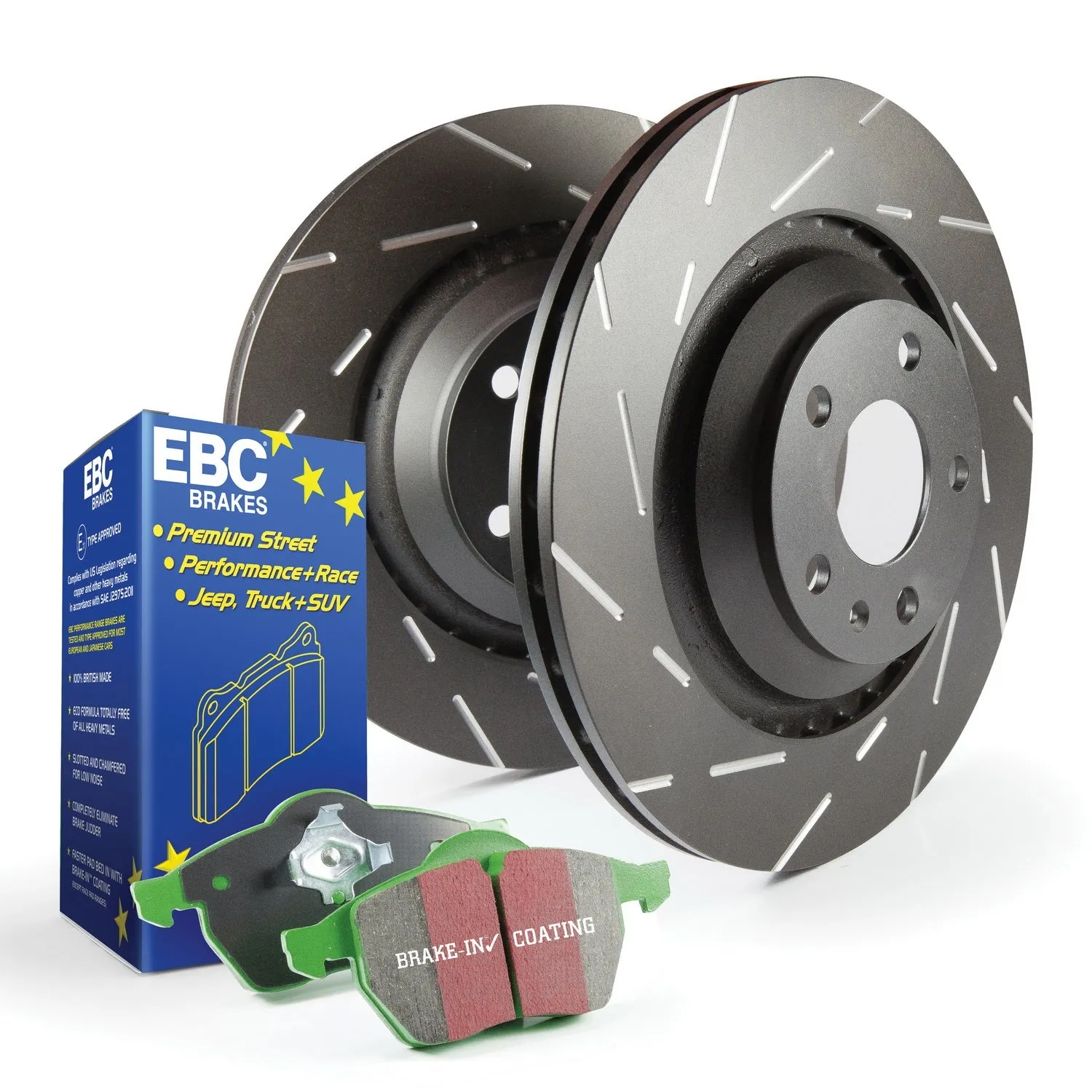 EBC Brakes S2KF1262 S2 Kits Greenstuff 2000 and USR Rotors