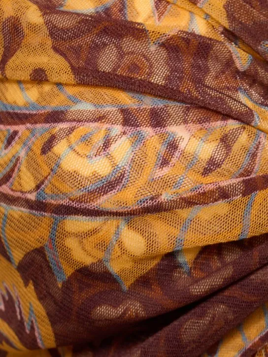Etro   Printed mesh dress 