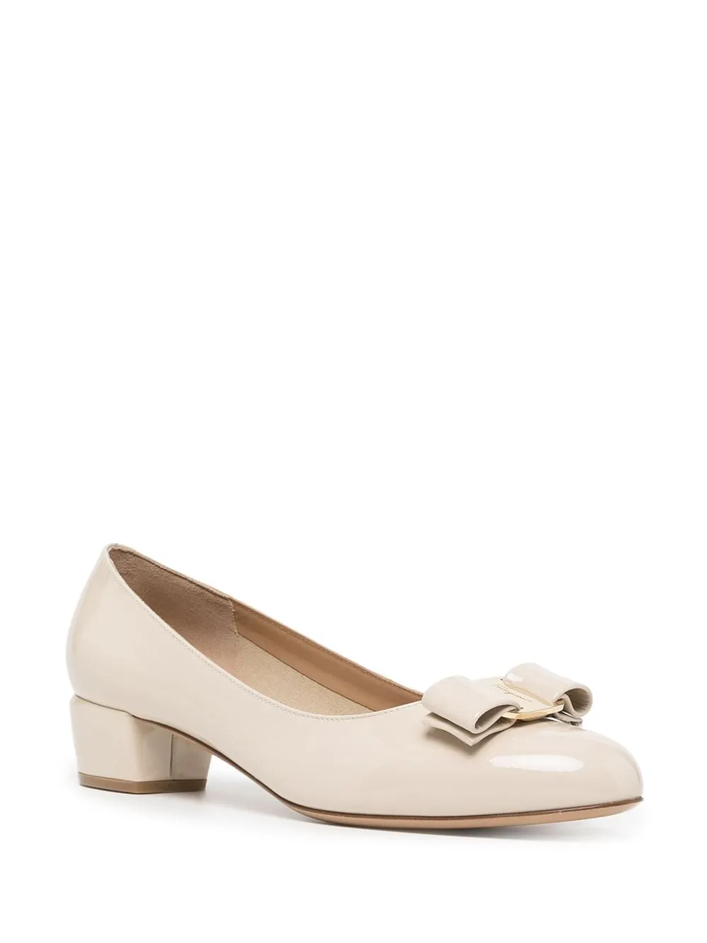 Ferragamo Elegant Blue Leather Pumps for Women