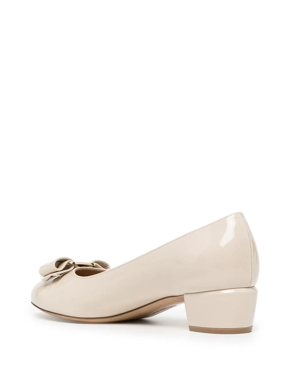 Ferragamo Elegant Blue Leather Pumps for Women