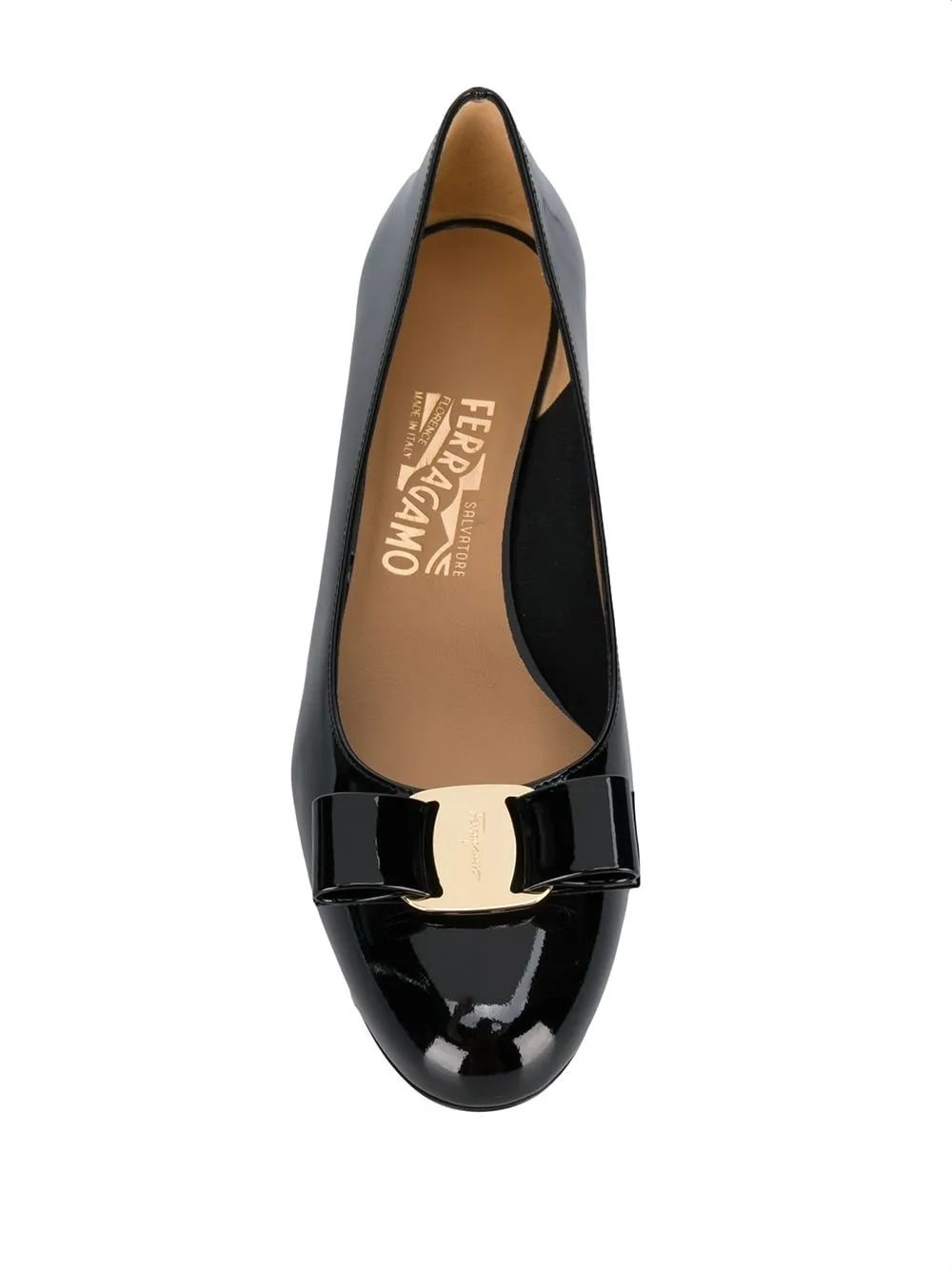 Ferragamo Elegant Blue Leather Pumps for Women