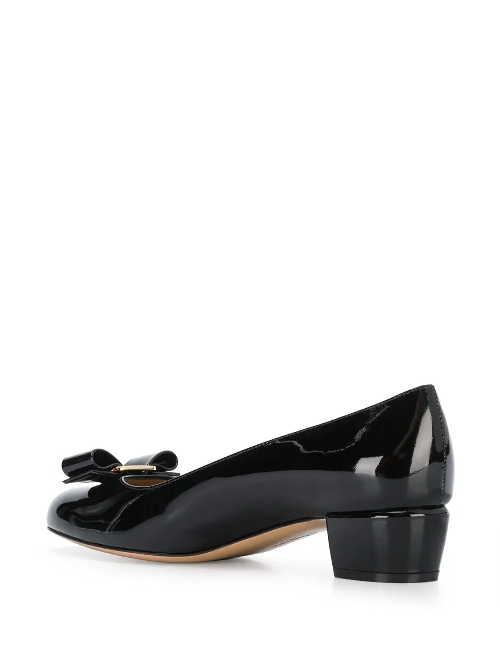 Ferragamo Elegant Blue Leather Pumps for Women